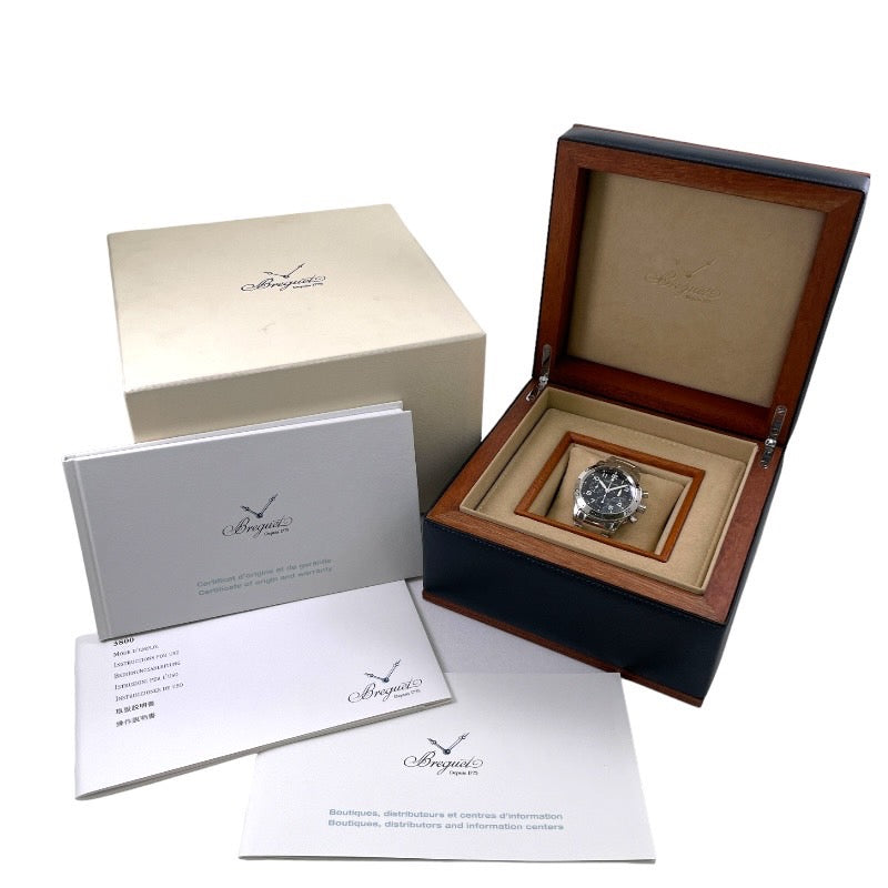 【Breguet】ブレゲ アエロナバル 3800ST/92/SW9 腕時計 ステンレススチール メンズ 自動巻き クロノグラフ