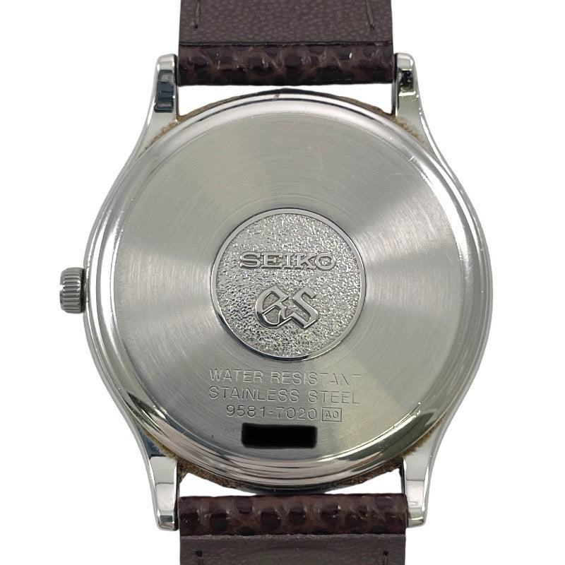 SEIKO グランドセイコー 9581-7020 腕時計 ステンレススチール シルバー【中古】 メンズ