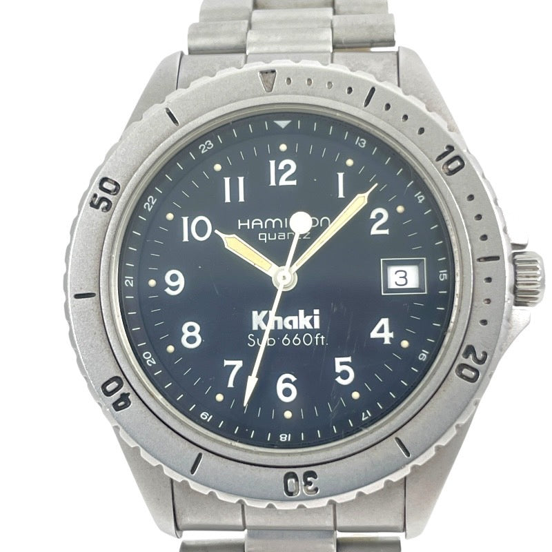 HAMILTON ハミルトン カーキ 9369 腕時計 ステンレススチール ブラック【中古】 メンズ