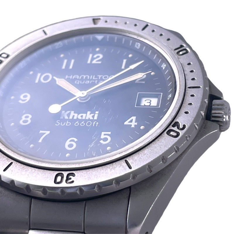 HAMILTON ハミルトン カーキ 9369 腕時計 ステンレススチール ブラック【中古】 メンズ