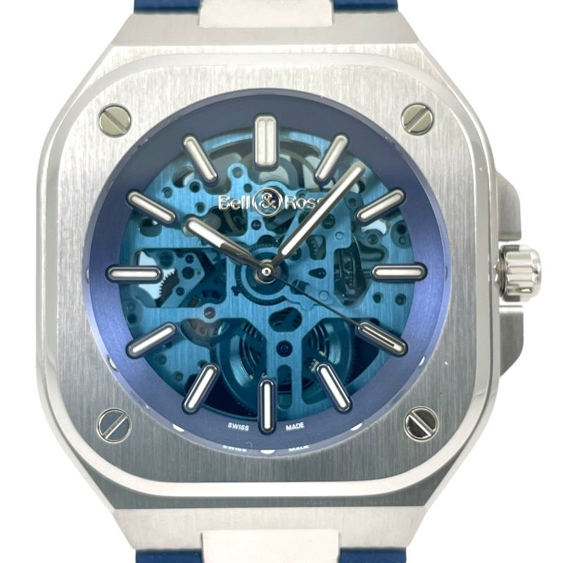 【Bell&Ross】ベル&ロス インストゥルメント 世界限定500本 BR05A-BLU-SKST/SRB 腕時計 ステンレスメンズ 自動巻き