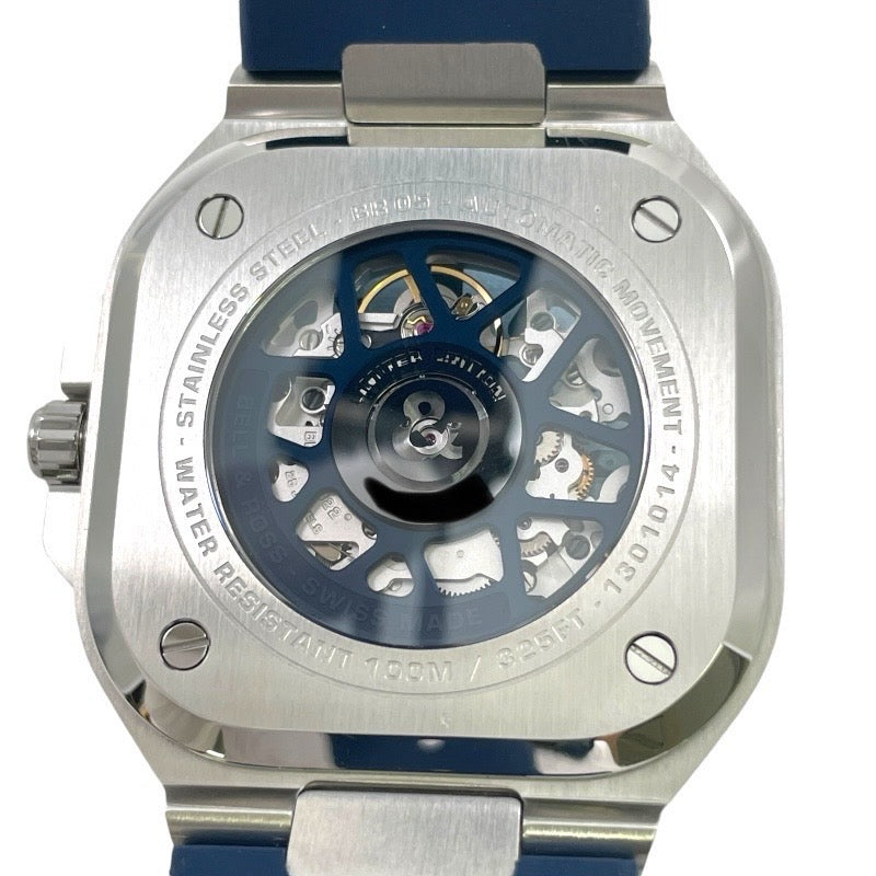 【Bell&Ross】ベル&ロス インストゥルメント 世界限定500本 BR05A-BLU-SKST/SRB 腕時計 ステンレスメンズ 自動巻き