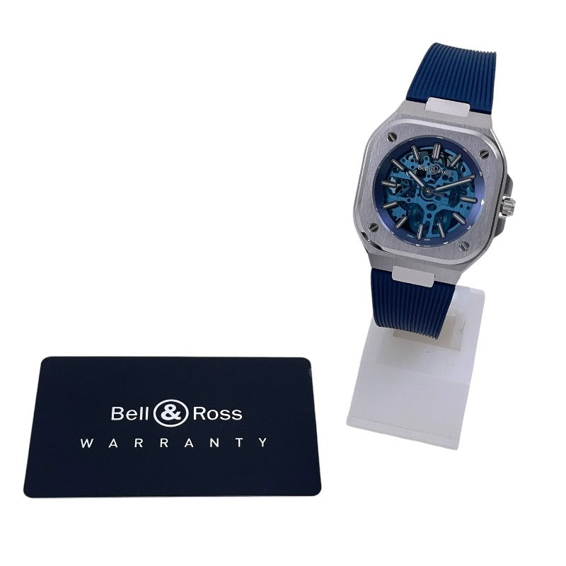 【Bell&Ross】ベル&ロス インストゥルメント 世界限定500本 BR05A-BLU-SKST/SRB 腕時計 ステンレスメンズ 自動巻き