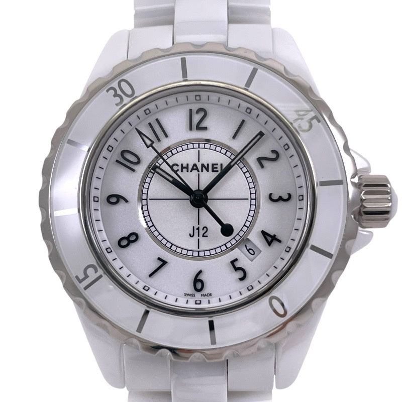 【CHANEL】シャネル J12 H0968 腕時計 ホワイトセラミック レディース クオーツ 白セラミック 33mm 新ダイアル