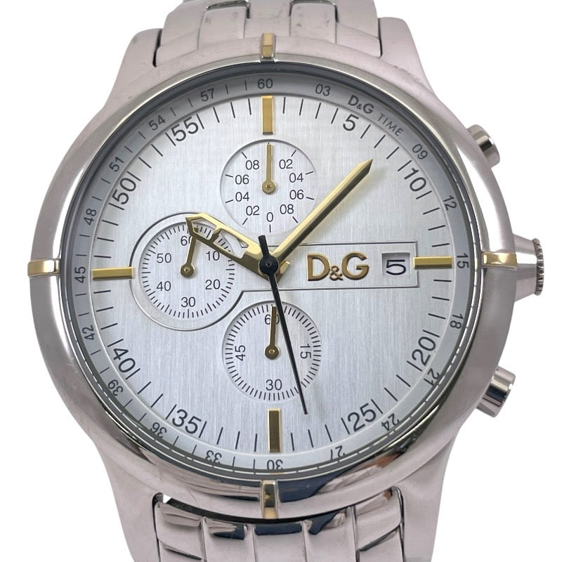 【DOLCE&GABBANA】ドルチェアンドガッバーナ D&G クロノグラフ DW0481 腕時計 ステンレススチールメンズ クオーツ