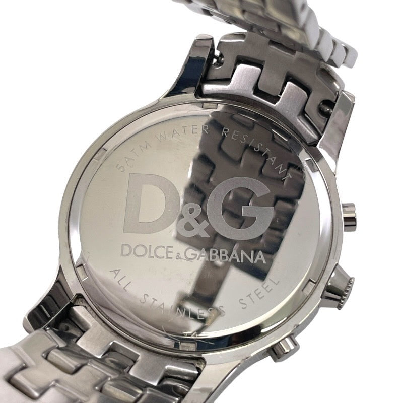 【DOLCE&GABBANA】ドルチェアンドガッバーナ D&G クロノグラフ DW0481 腕時計 ステンレススチールメンズ クオーツ