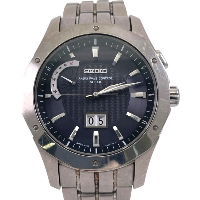 【中古】【SEIKO】セイコー ブライツ 8B43-0AA0 腕時計 チタンメンズ ソーラー