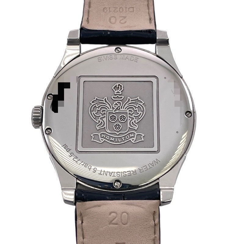 【HAMILTON】ハミルトン ジャズマスター H384110 腕時計 SS/レザーメンズ クオーツ