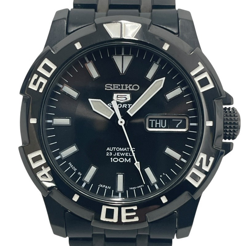 【SEIKO】セイコー セイコー5 スポーツ 7S36-05A0 腕時計 ステンレススチールメンズ 自動巻き MADEINJAPANモデル