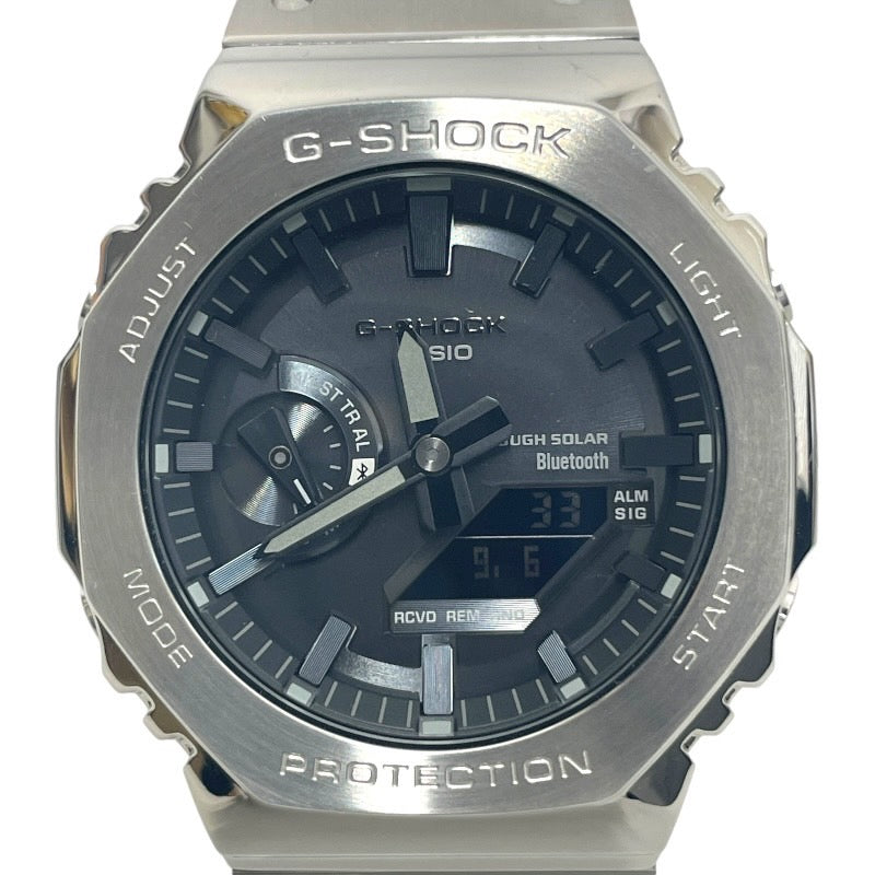 【CASIO】カシオ Gショック GM-B2100D-1AJF 腕時計 ステンレススチールメンズ ソーラークォーツ　フルメタル　2100シリーズ