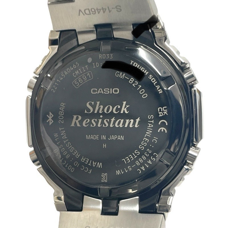 【CASIO】カシオ Gショック GM-B2100D-1AJF 腕時計 ステンレススチール メンズ ソーラークォーツ フルメタル 2100シリーズ