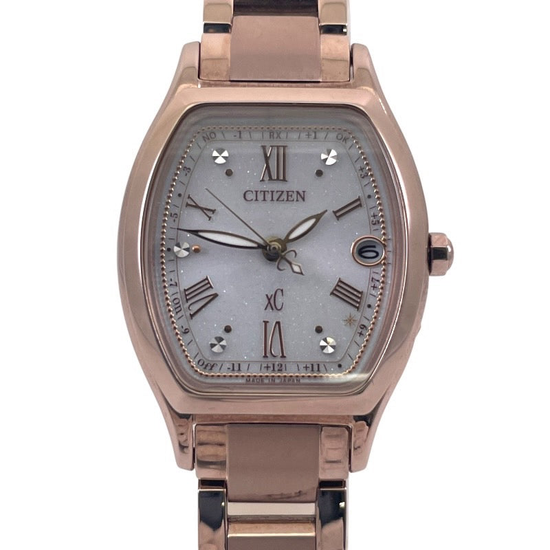 【CITIZEN】シチズン XC クロスシー H060-T027644 腕時計 ステンレススチールレディース 光発電エコ・ドライブ ソーラー電波時計