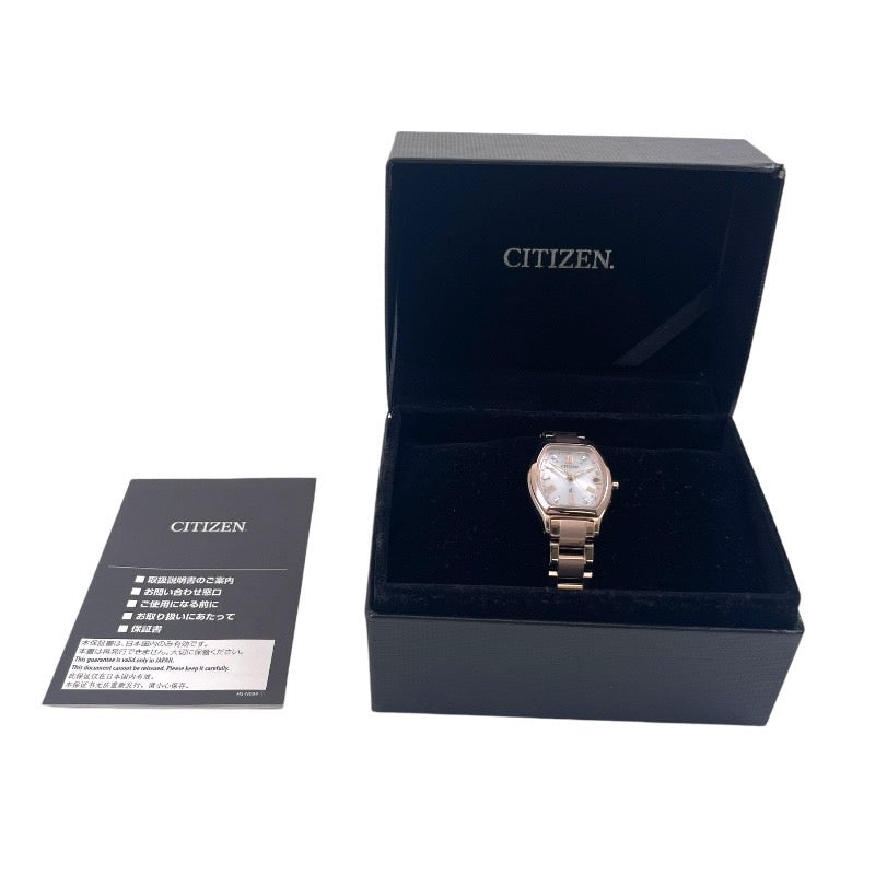 【CITIZEN】シチズン XC クロスシー H060-T027644 腕時計 ステンレススチールレディース 光発電エコ・ドライブ ソーラー電波時計