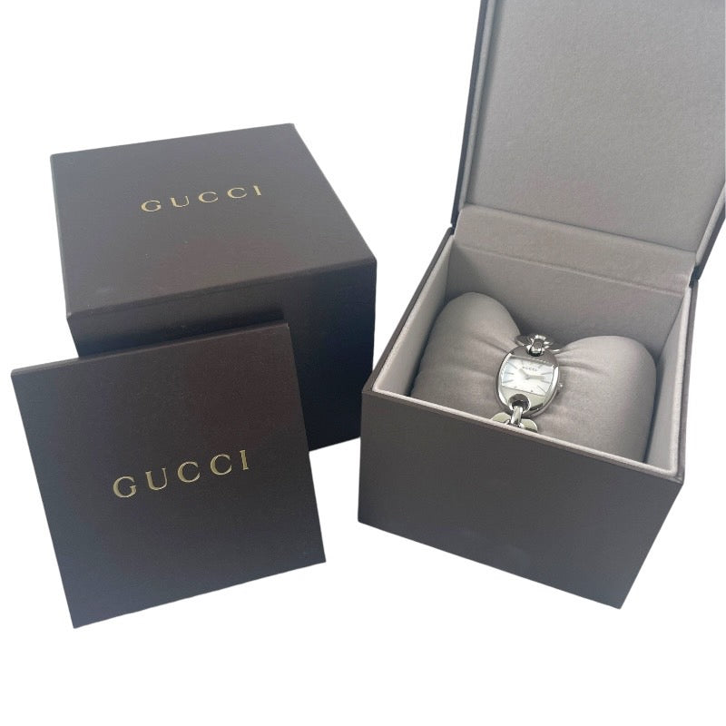 【GUCCI】グッチ マリーナチェーン YA121520(121.5) 腕時計 ステンレススチールレディース クオーツ シェル文字盤