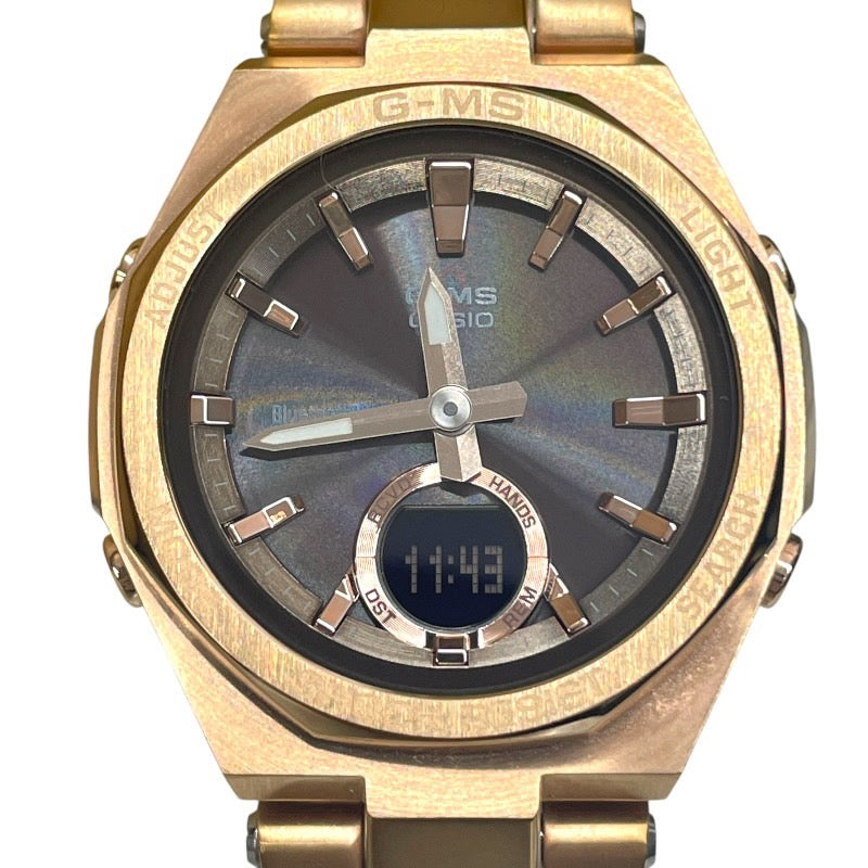 【CASIO】カシオ Baby-G MSG-B100CG-5AJF 腕時計 ステンレススチール レディース タフソーラー(ソーラー充電システム)