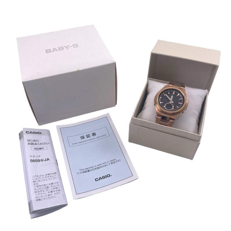 【CASIO】カシオ Baby-G MSG-B100CG-5AJF 腕時計 ステンレススチール レディース タフソーラー(ソーラー充電システム)