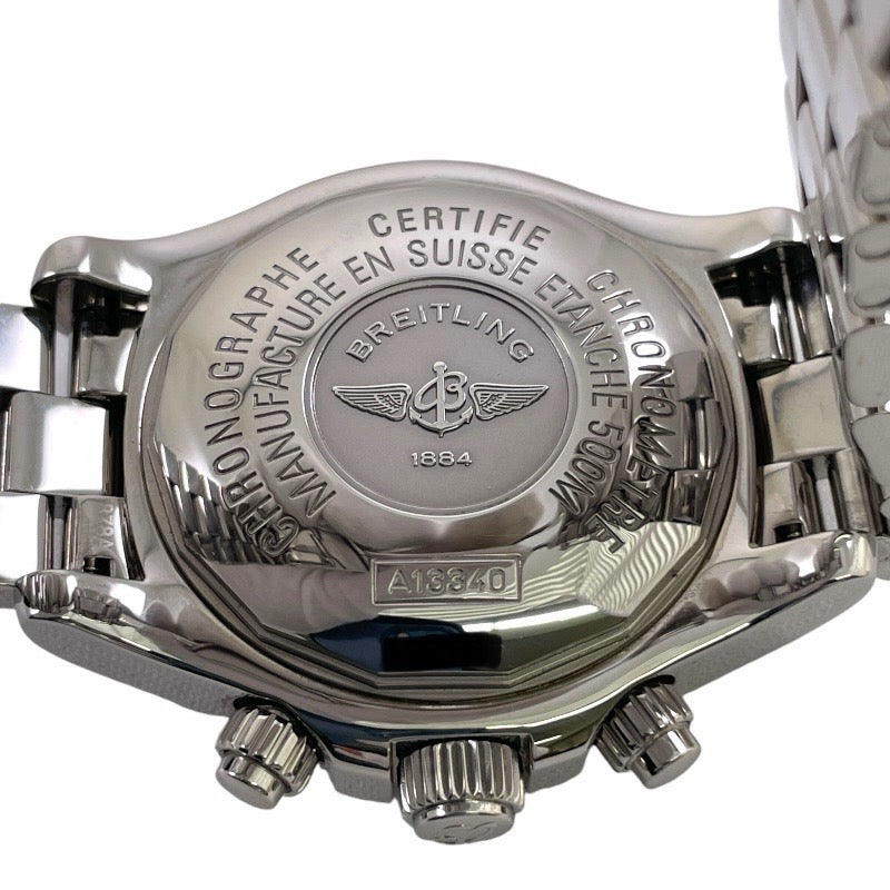 BREITLING ブライトリング スーパーオーシャン クロノグラフ デイデイト A13340 腕時計 ステンレススチール ブラック【中古】 メンズ