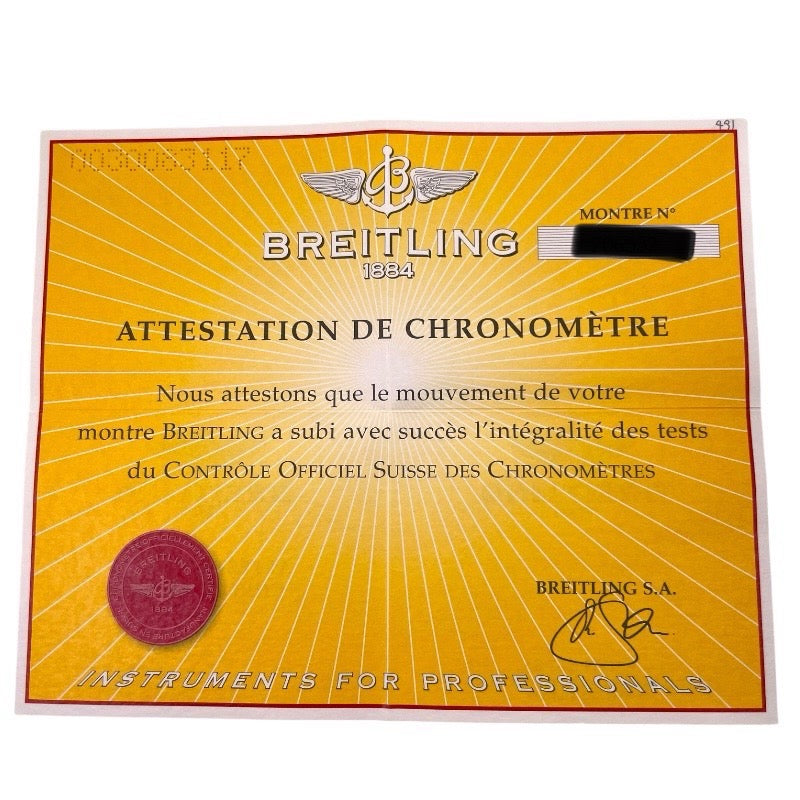 BREITLING ブライトリング スーパーオーシャン クロノグラフ デイデイト A13340 腕時計 ステンレススチール ブラック【中古】 メンズ