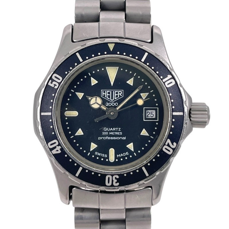 TAG HEUER タグホイヤー プロフェッショナル200 973.008 腕時計 ステンレススチール ブラック【中古】 レディース