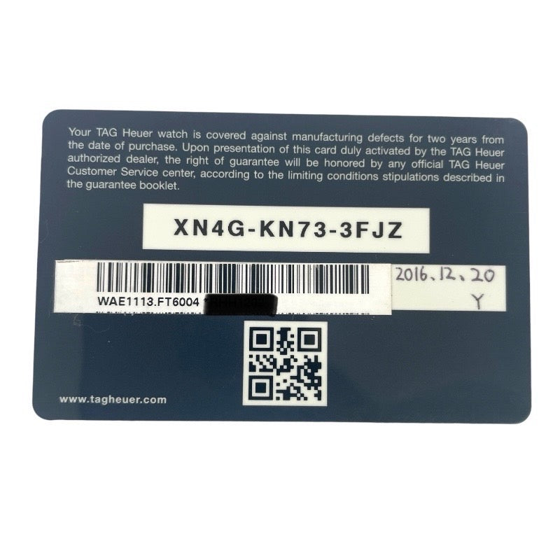 【TAG HEUER】タグホイヤー プロフェッショナルスポーツ WAE1113.FT6004 腕時計 ステンレススチールメンズ クオーツ