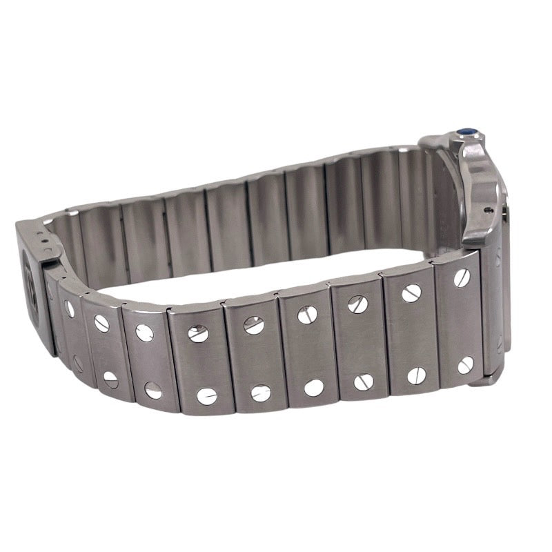 CARTIER カルティエ サントスガルベLM W20018D6 腕時計 ステンレススチール クオーツ アイボリー文字盤【中古】 メンズ