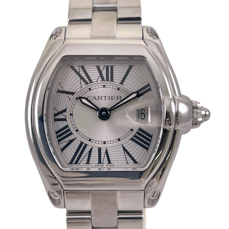 【中古】【CARTIER】カルティエ ロードスター SM W62016V3(2675) 腕時計 ステンレススチール レディース クオーツ