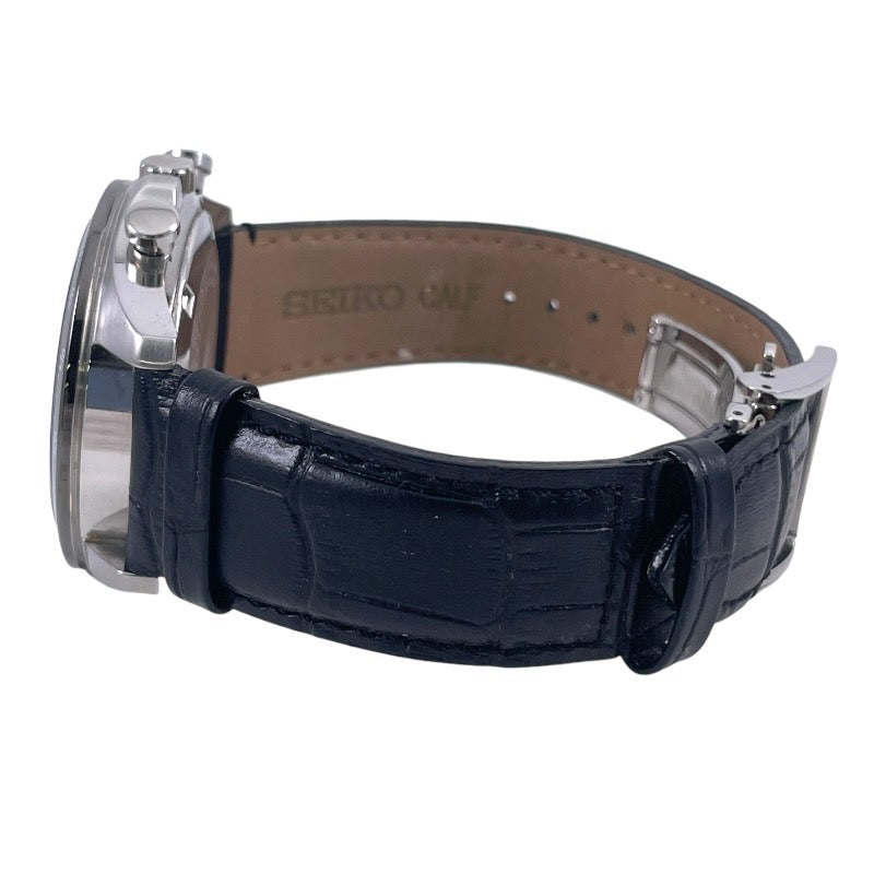 【SEIKO】セイコー セレクション SBTR021 腕時計 SS/レザーメンズ クオーツ クロノグラフ 8T63-00D0