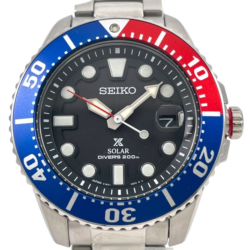 【中古】【SEIKO】セイコー プロスペックス ダイバースキューバ SBDJ047(V157-0DF0) 腕時計 ステンレススチールメンズ ソーラー