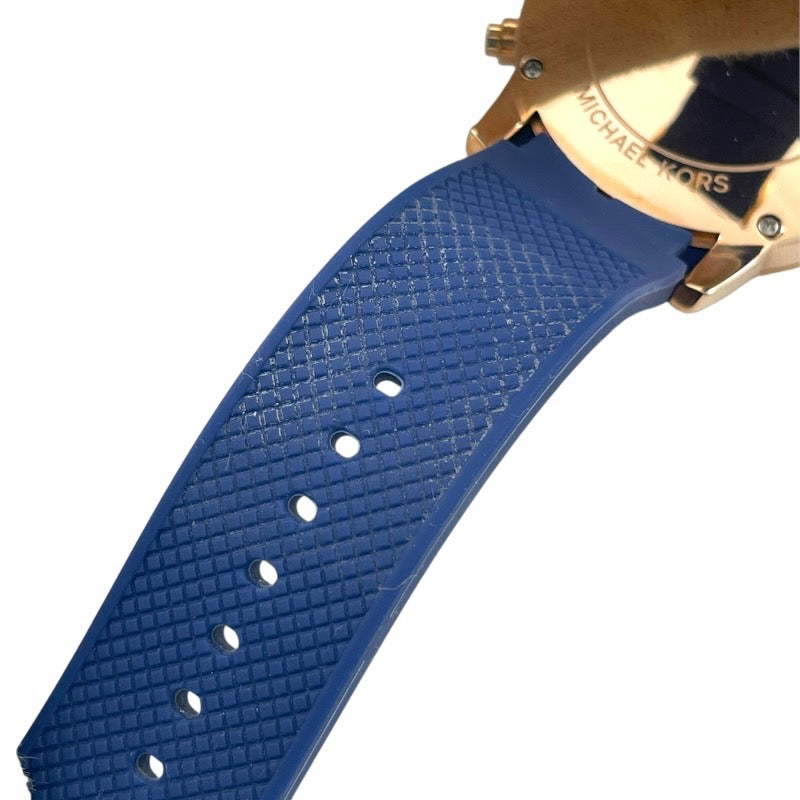 【Michael Kors】マイケルコース MK-8410 腕時計 SS/ラバーメンズ クオーツ クロノグラフ