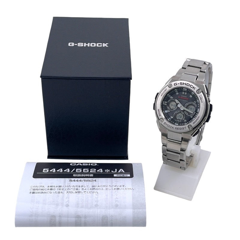 【CASIO】カシオ Gショック GST-W310D-1AJF 腕時計 ステンレススチールメンズ タフソーラー 電波受信機能(世界6局)