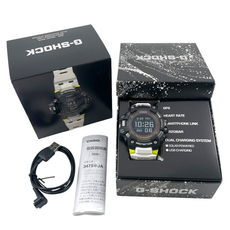 【CASIO】カシオ Gショック Gスクワッド GBD-H1000-1A7JR 腕時計 ステンレススチールメンズ ソーラー GPS衛星電波時計 Bluetooth 心拍計