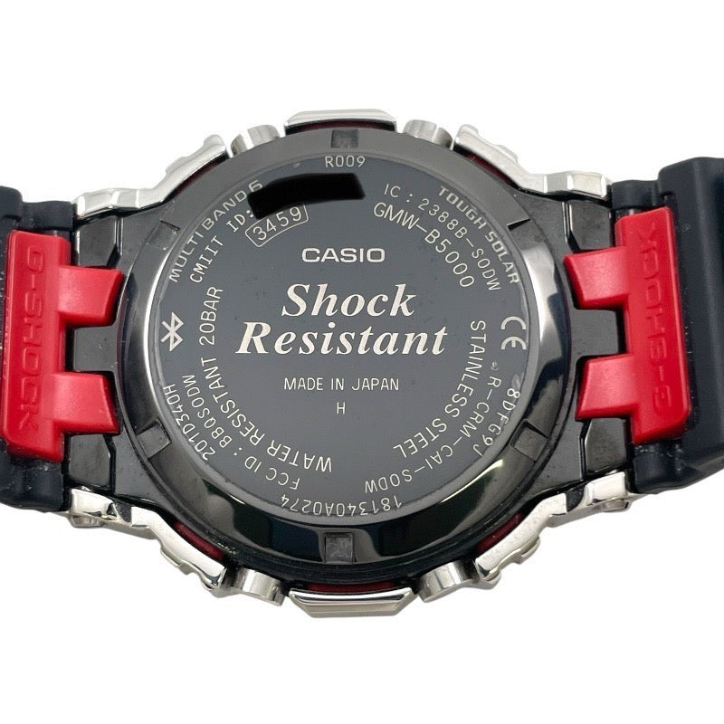 【中古】【CASIO】カシオ Gショック GMW-B5000 腕時計 SS/ラバーメンズ デジタル タフソーラー 耐衝撃構造