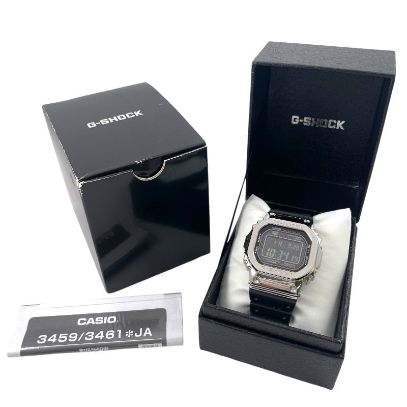 【中古】【CASIO】カシオ Gショック GMW-B5000 腕時計 SS/ラバーメンズ デジタル タフソーラー 耐衝撃構造