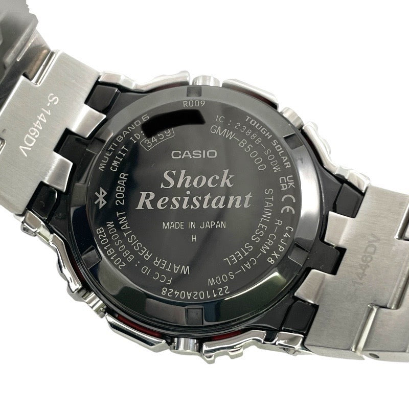 【中古】【CASIO】カシオ Gショック GMW-B5000 腕時計 ステンレススチール フルメタル Bluetooth スマートフォンリンク ソーラー電波
