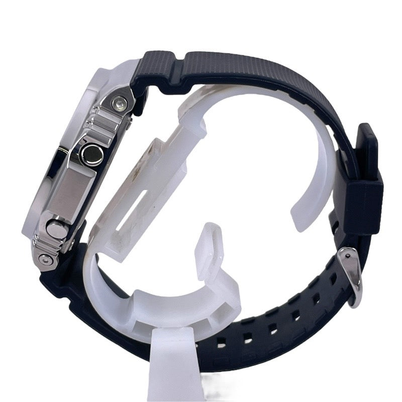 【中古】【CASIO】カシオ Gショック GM-2100 腕時計 SS/ラバーメンズ 耐衝撃構造 ストップウオッチ ソーラー充電システム