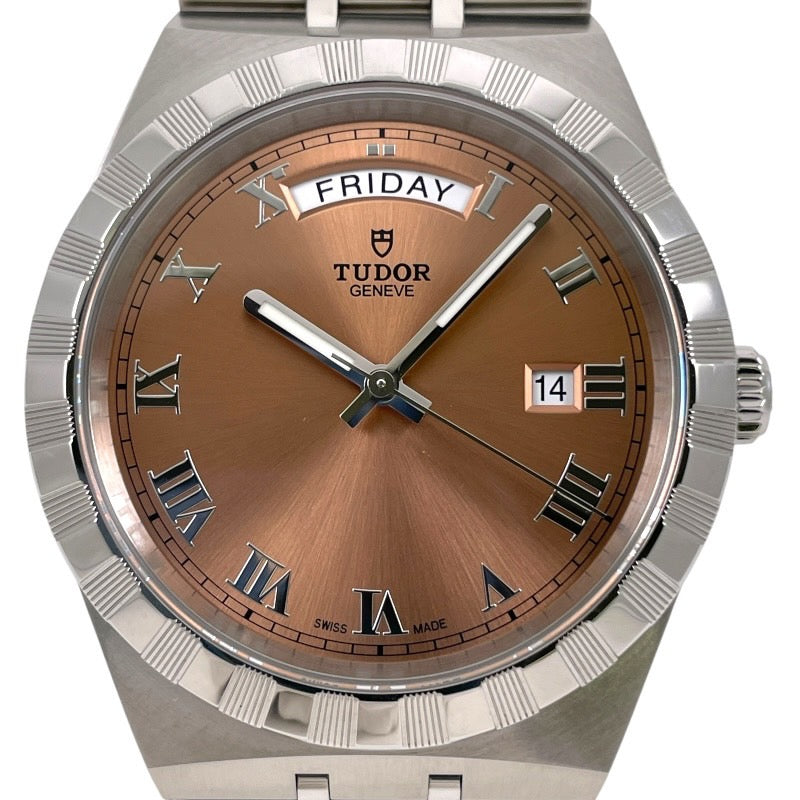 【TUDOR】チューダー チュードル ロイヤル デイデイト 28600 腕時計 ステンレススチールメンズ 自動巻き 41mm サーモンピンク