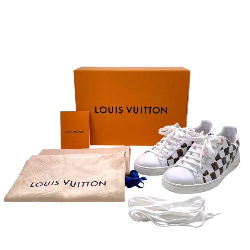 【LOUIS VUITTON】ルイ・ヴィトン フロントロー 1A678V スニーカー レザーレディース フロントロウ モノグラム ダミエ