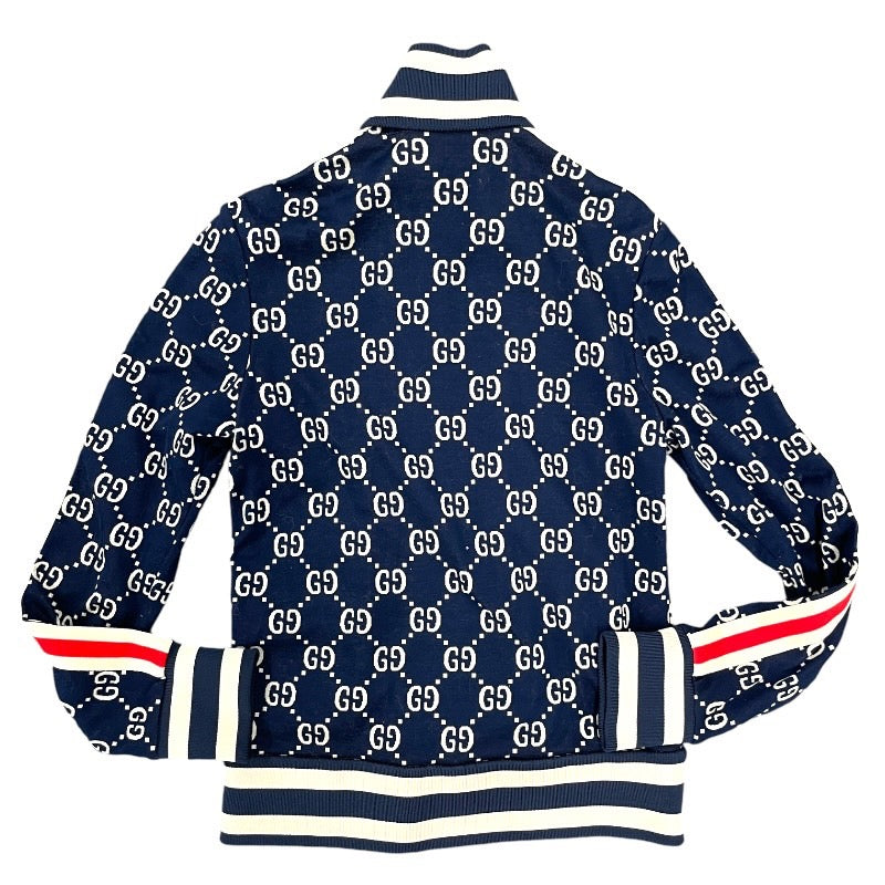 【中古】【GUCCI】グッチ GGジャガード コットンジャケット&ジョギングパンツ 496919/496920 セットアップ コットン メンズ