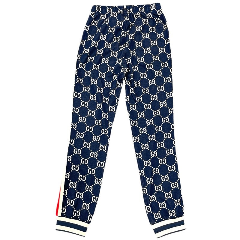 【中古】【GUCCI】グッチ GGジャガード コットンジャケット&ジョギングパンツ 496919/496920 セットアップ コットン メンズ