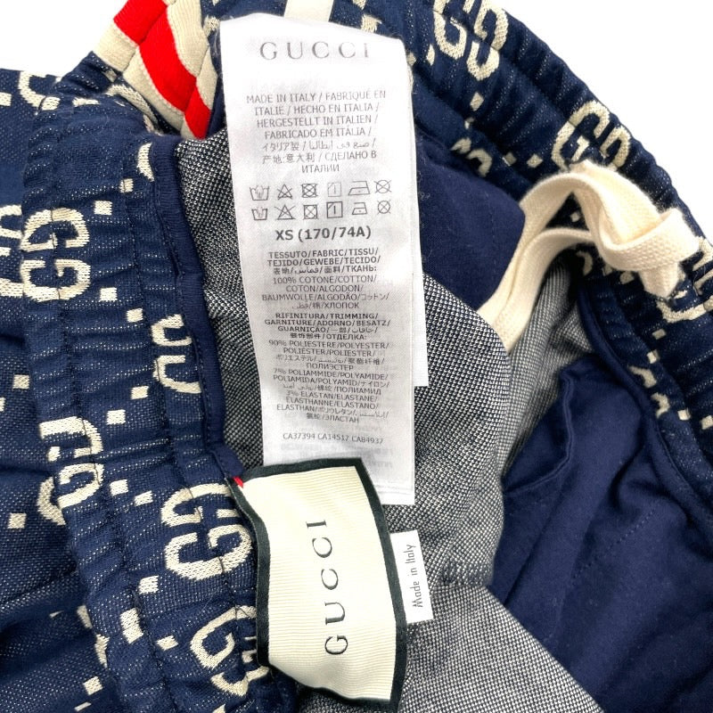 【中古】【GUCCI】グッチ GGジャガード コットンジャケット&ジョギングパンツ 496919/496920 セットアップ コットン メンズ