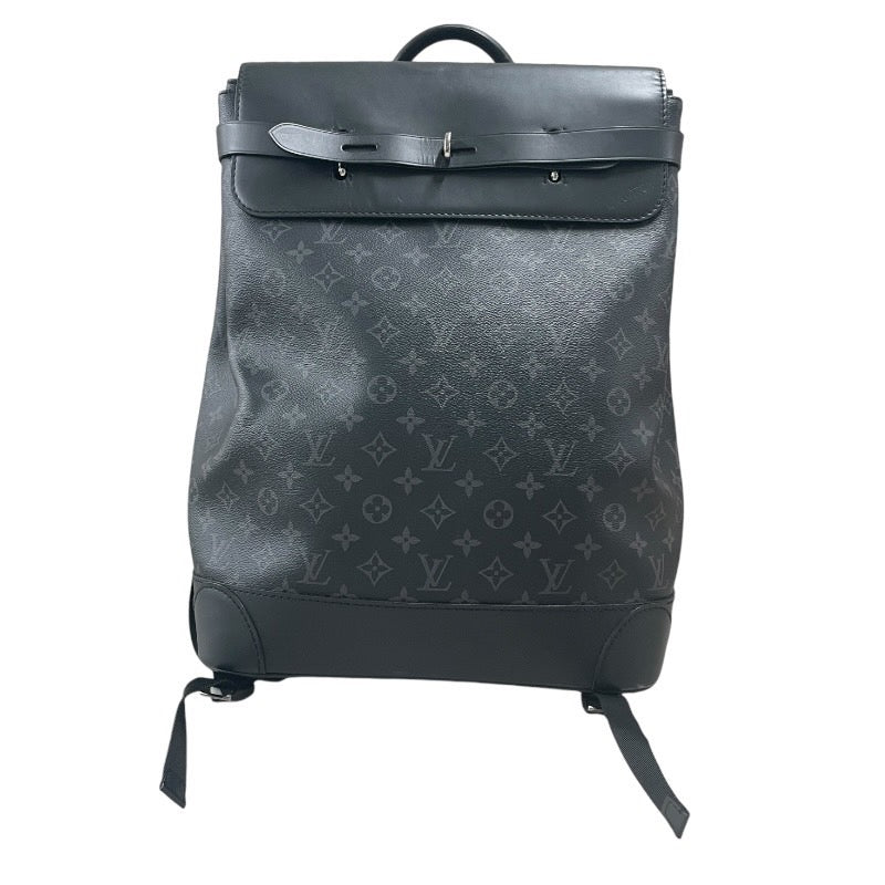 【中古】【LOUIS VUITTON】ルイ・ヴィトン スティーマーバックパック エクリプスキャンバス/レザー M44052 リュック・デイパック メンズ