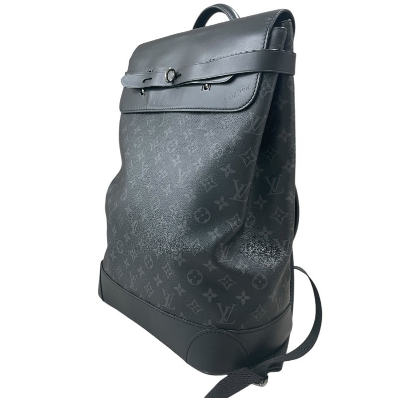 【中古】【LOUIS VUITTON】ルイ・ヴィトン スティーマーバックパック エクリプスキャンバス/レザー M44052 リュック・デイパック メンズ