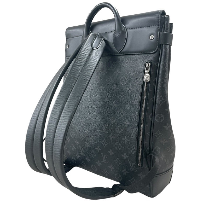 【中古】【LOUIS VUITTON】ルイ・ヴィトン スティーマーバックパック エクリプスキャンバス/レザー M44052 リュック・デイパック メンズ