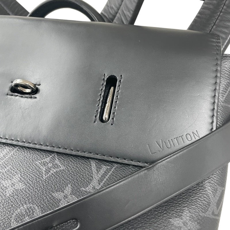 【中古】【LOUIS VUITTON】ルイ・ヴィトン スティーマーバックパック エクリプスキャンバス/レザー M44052 リュック・デイパック メンズ