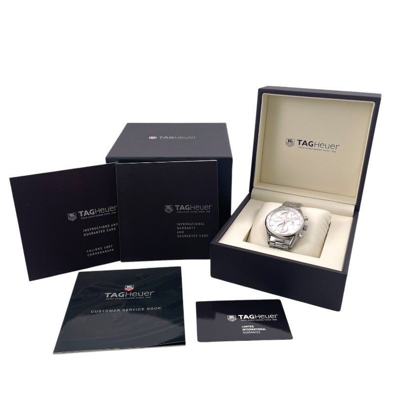 【中古】【TAG HEUER】タグホイヤー カレラ キャリバー1887 クロノグラフ CAR2111.BA0724 腕時計 ステンレススチール メンズ 自動巻き