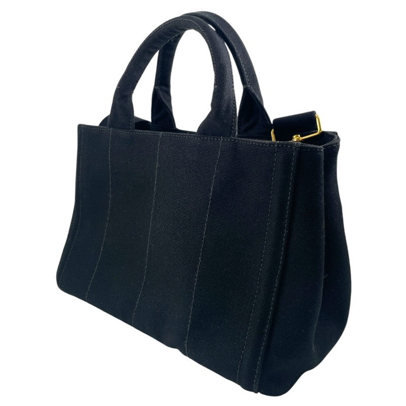 【中古】【PRADA】プラダ カナパ B2439O ハンドバッグ キャンバス レディース