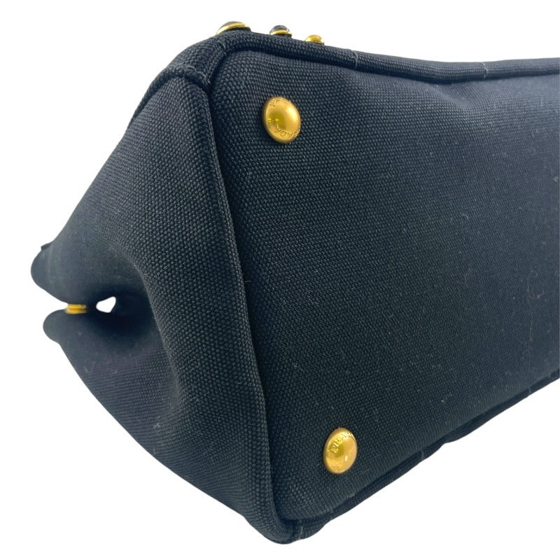 【中古】【PRADA】プラダ カナパ B2439O ハンドバッグ キャンバス レディース
