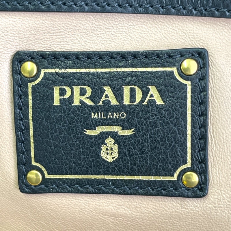 【中古】【PRADA】プラダ ハンドバッグ BR4387 トートバッグ レザー レディース