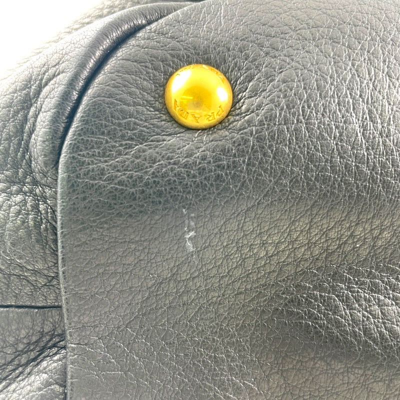 【中古】【PRADA】プラダ ハンドバッグ BR4387 トートバッグ レザー レディース