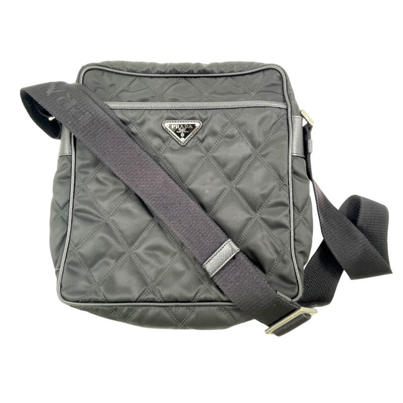 【PRADA】プラダ 2VH002 ショルダーバッグ ナイロン レディース テスート キルティング ポシェット サコッシュ 三角プレート メンズ